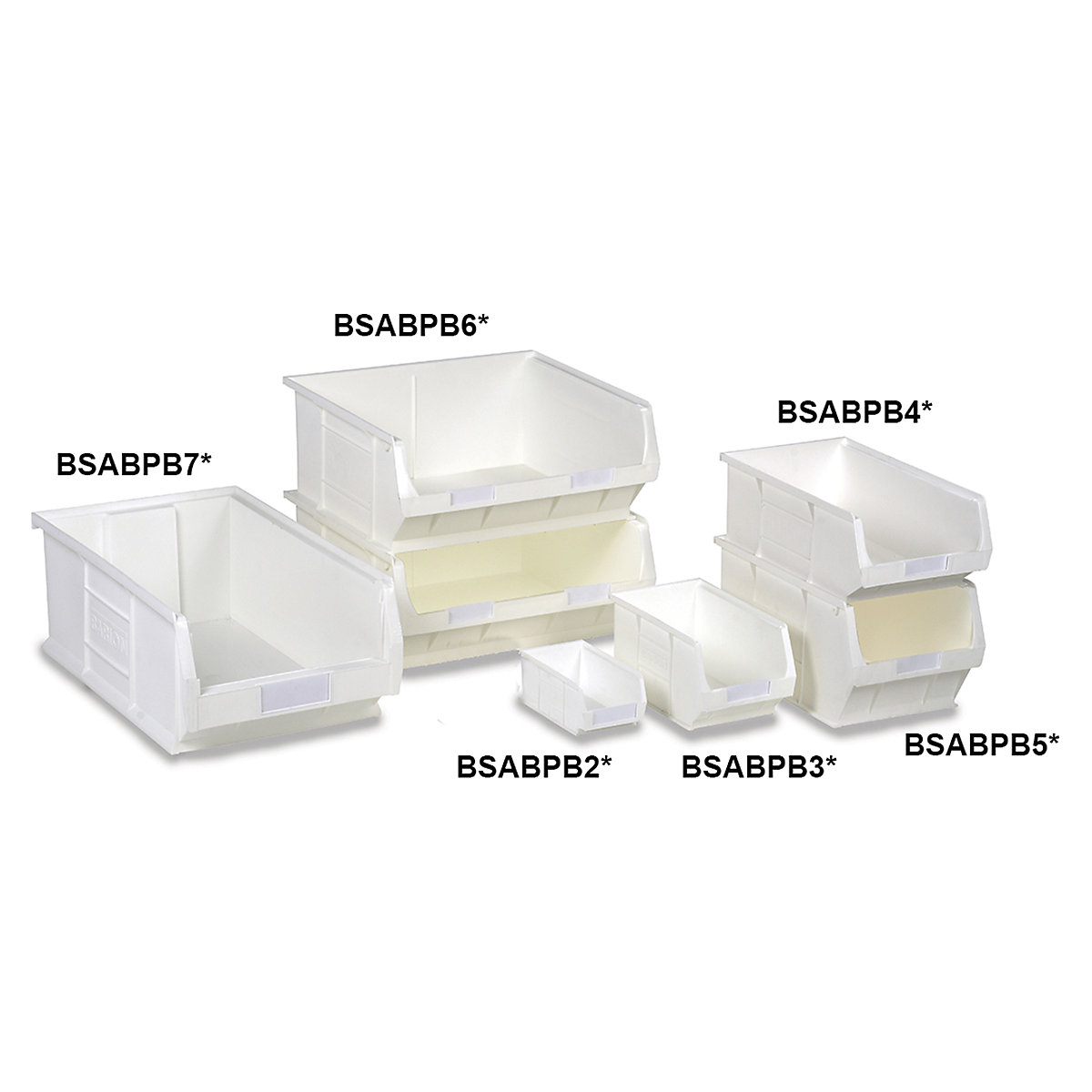 Topstore Antibacterial Plastic Parts Bins (Product illustration 2)-1