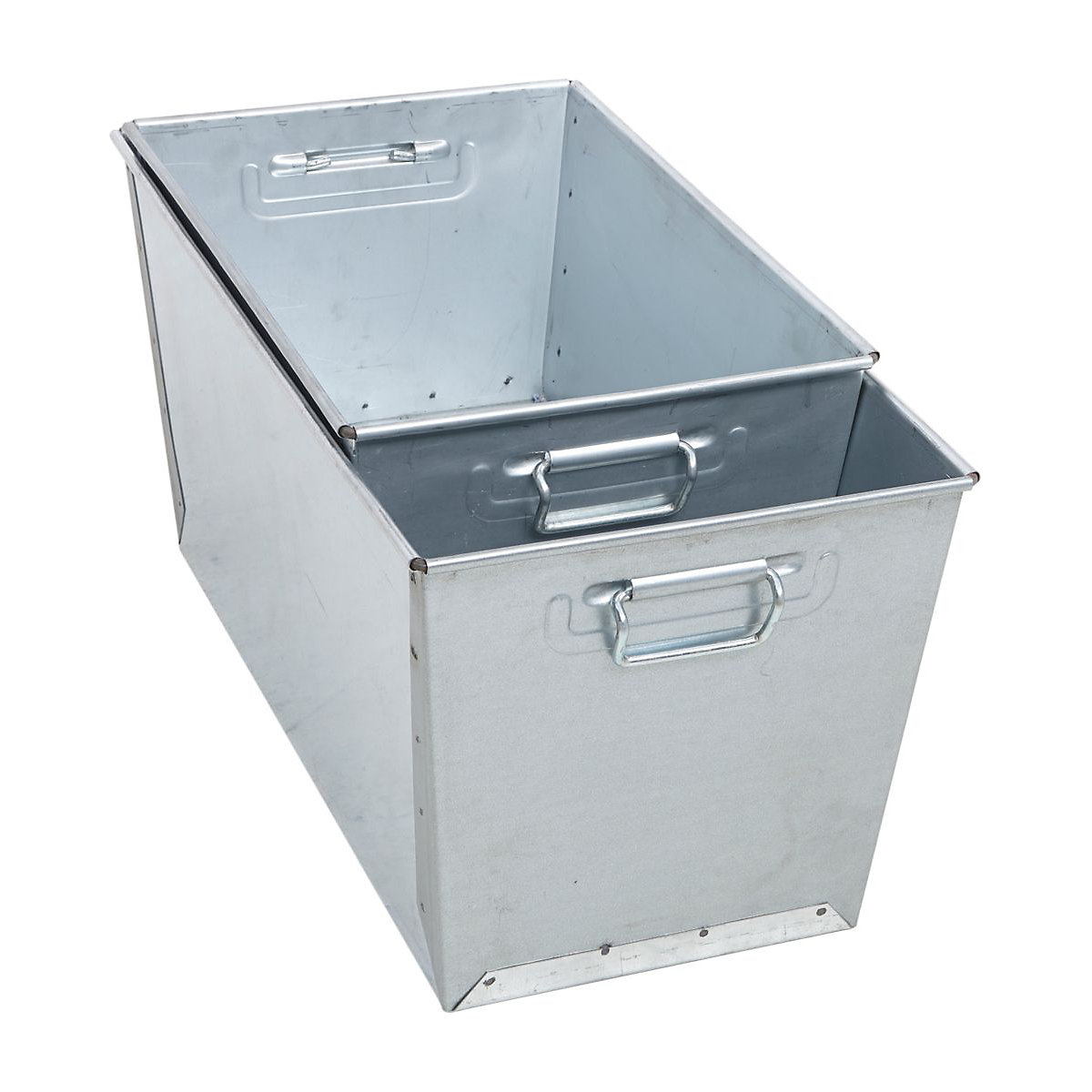 Galvanised Steel Nesting Work Pans Large (Product illustration 2)-1