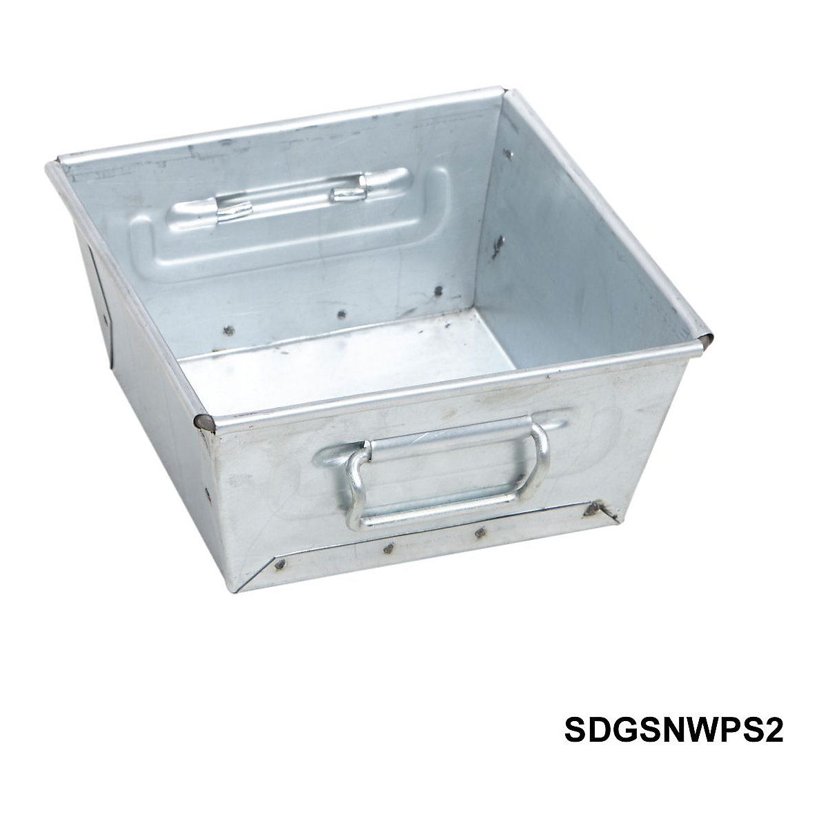 Galvanised Steel Nesting Work Pans Small, Galvanised Steel Nesting Work Pans Small, Galvanised Steel Nesting Work Pan Small 115h x 230w x 230d mm-2