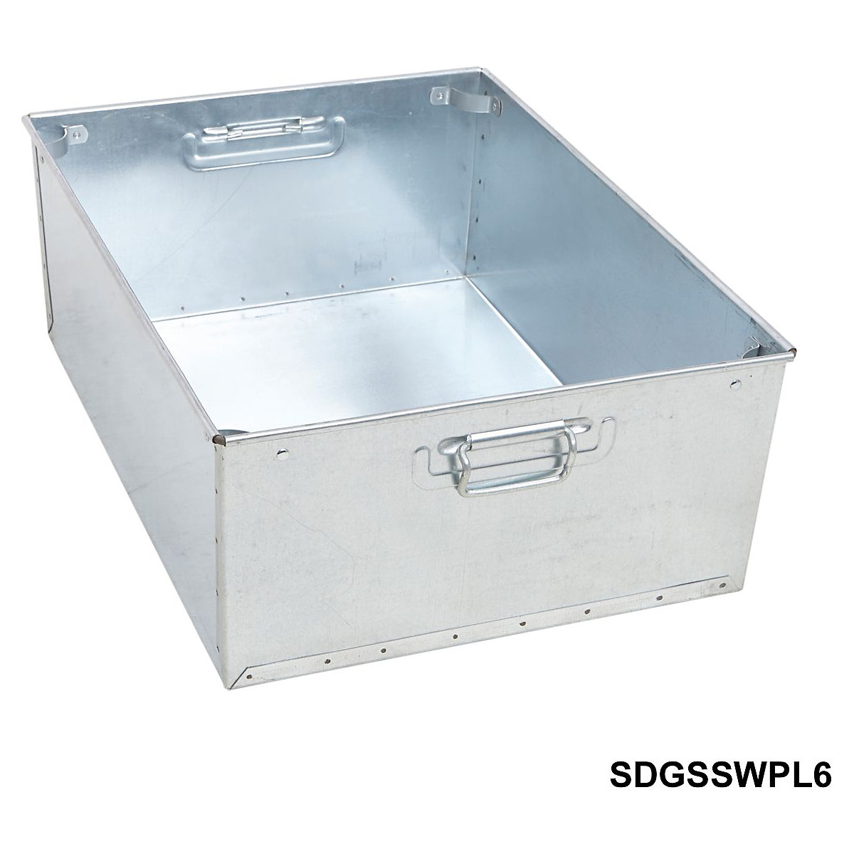 Galvanised Steel Stacking Work Pans Large, Galvanised Steel Stacking Work Pans Large, Galvanised Steel Stacking Work Pan Large 305h x 305w x 610d mm-1