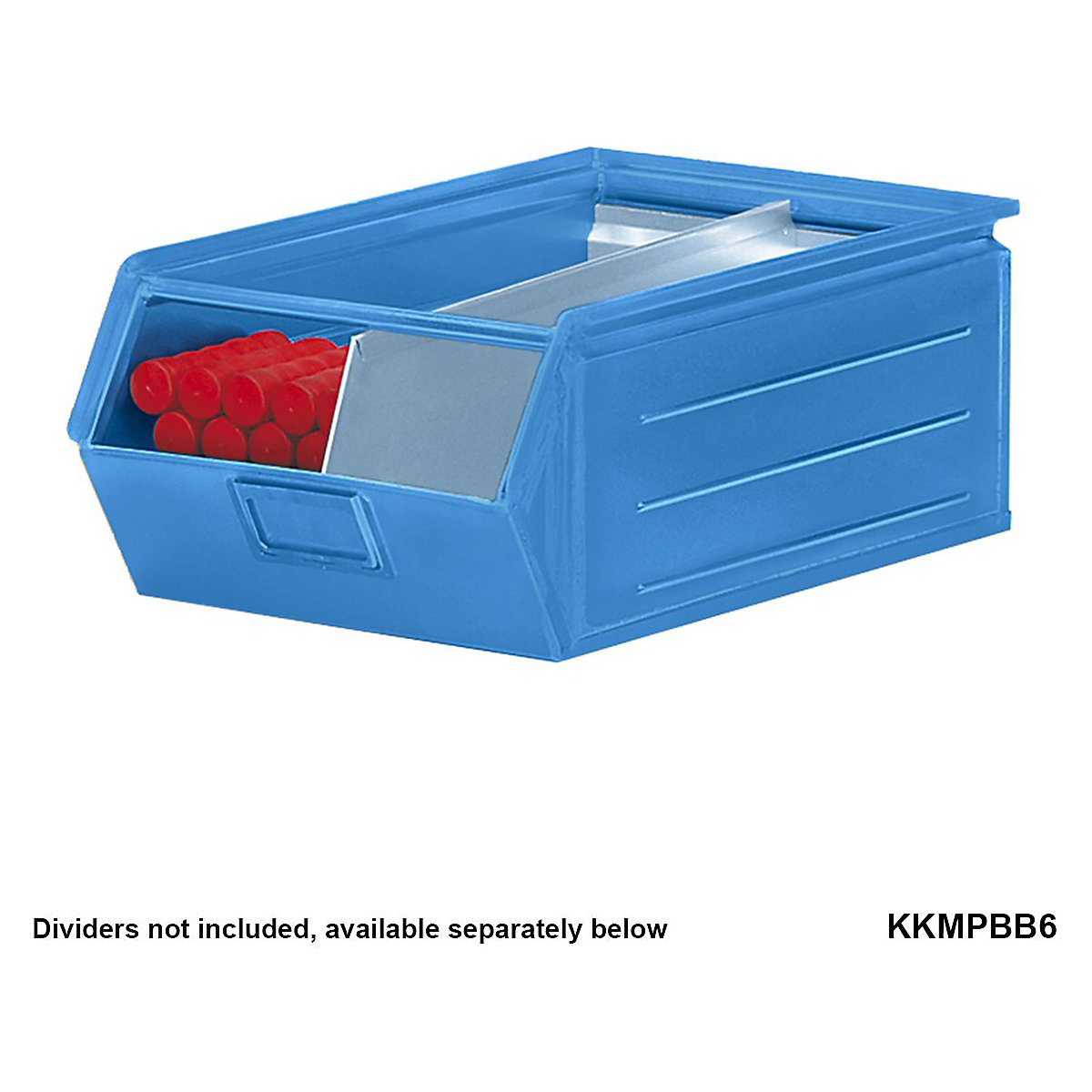 Metal Parts Bins with Blue Painted Finish (Product illustration 3)-2