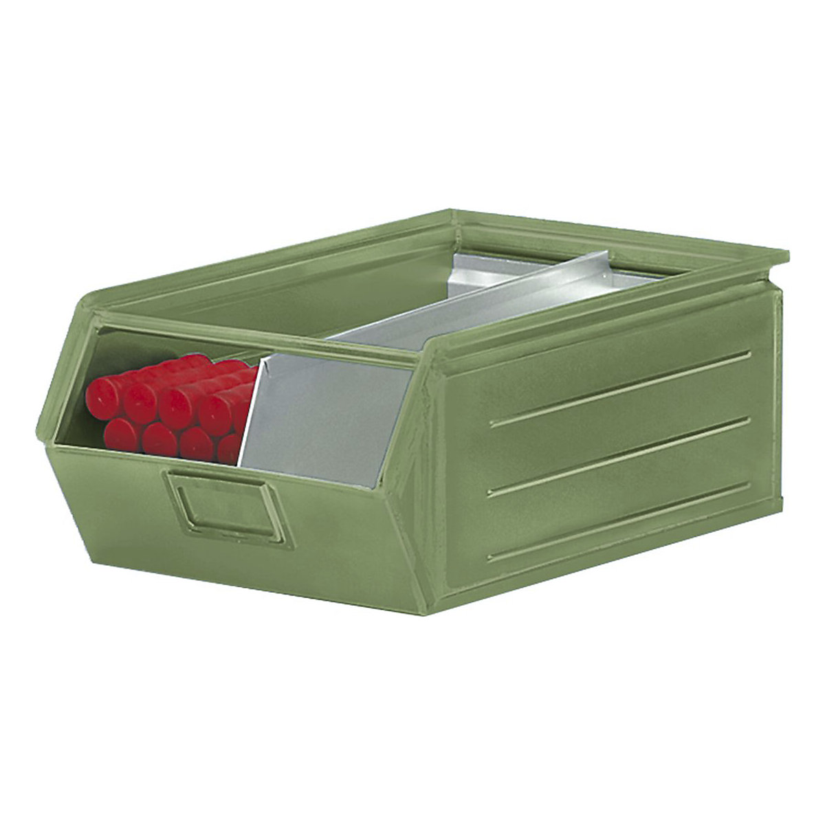 Metal Parts Bins with Green Painted Finish, Metal Parts Bins with Green Painted Finish, Metal Parts Bin | Green | 200h x 310w x 515d mm-0