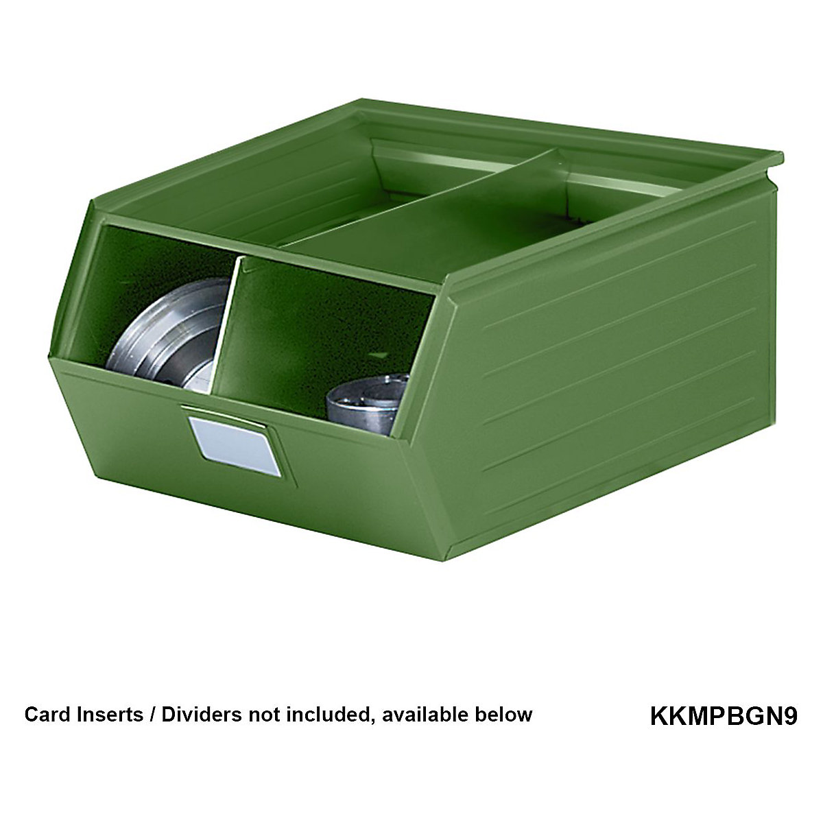 Metal Parts Bins with Green Painted Finish (Product illustration 4)-3