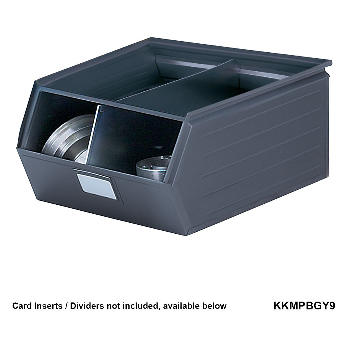 Metal Parts Bins with Grey Painted Finish (Product illustration 4)-3
