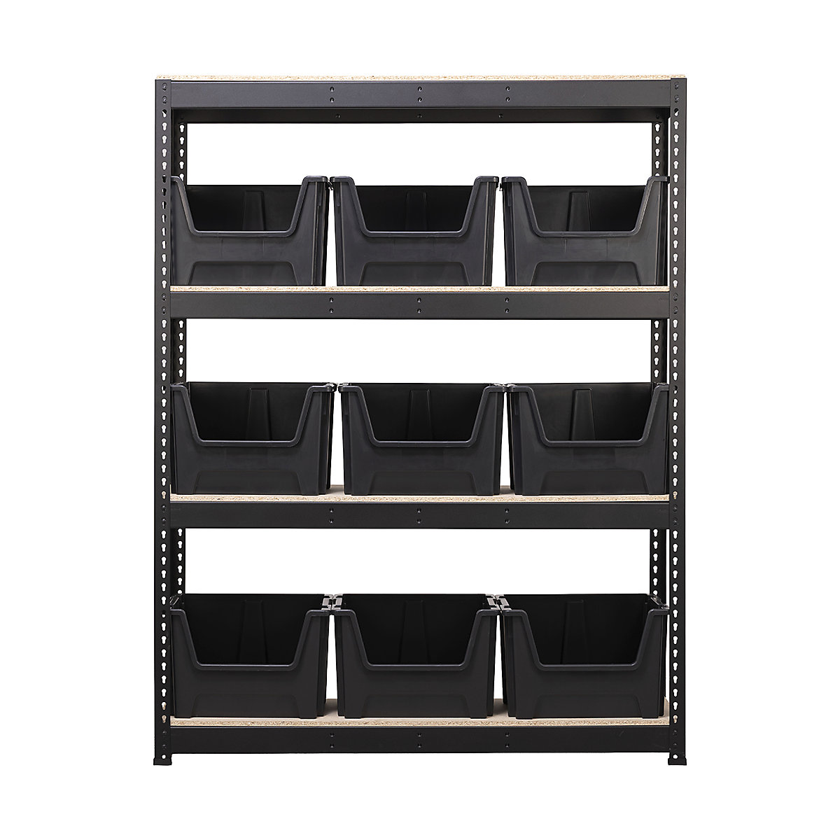 BiG400 Matt Black Racking Storage Kits | Stacking Pick Bins