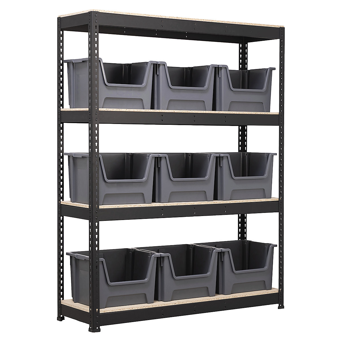 BiG400 Matt Black Racking Storage Kits | Stacking Pick Bins (Product illustration 5)-4
