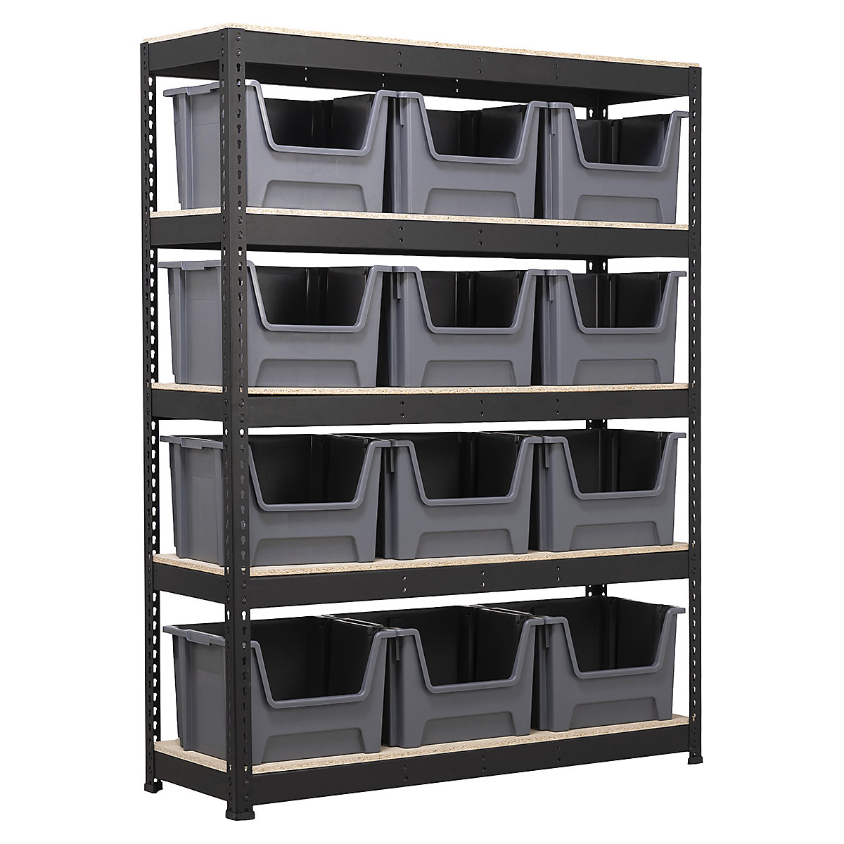 BiG400 Matt Black Racking Storage Kits | Stacking Pick Bins (Product illustration 4)-3
