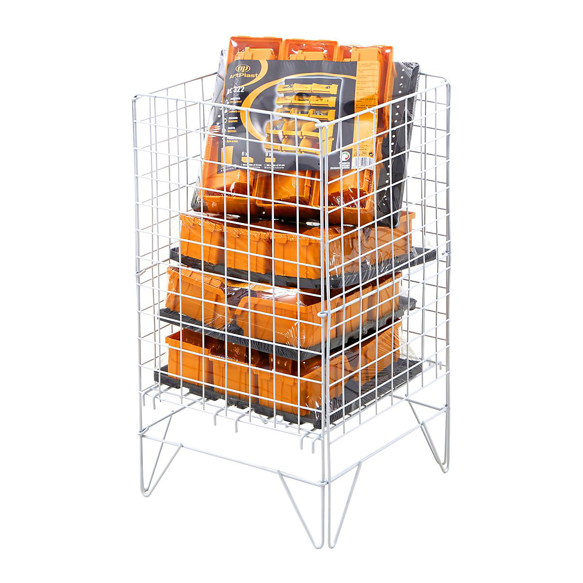 Wired Dump Bins, Wired Dump Bins, Wired Dump Bin Square 726h x 400w x 400d mm-3