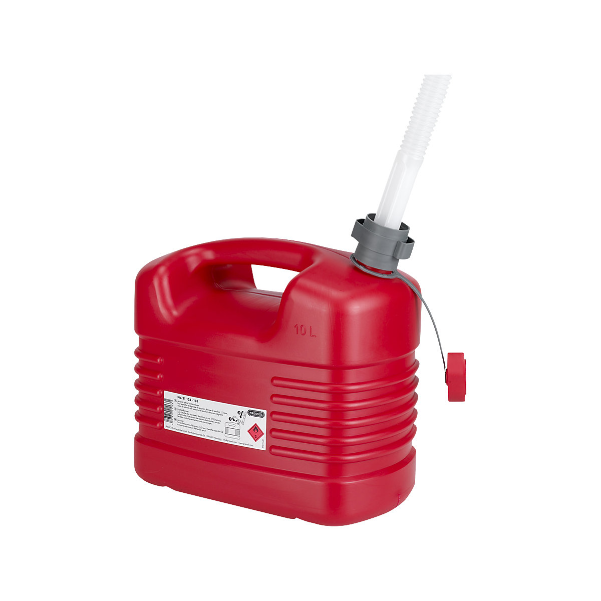 Plastic fuel canister – PRESSOL