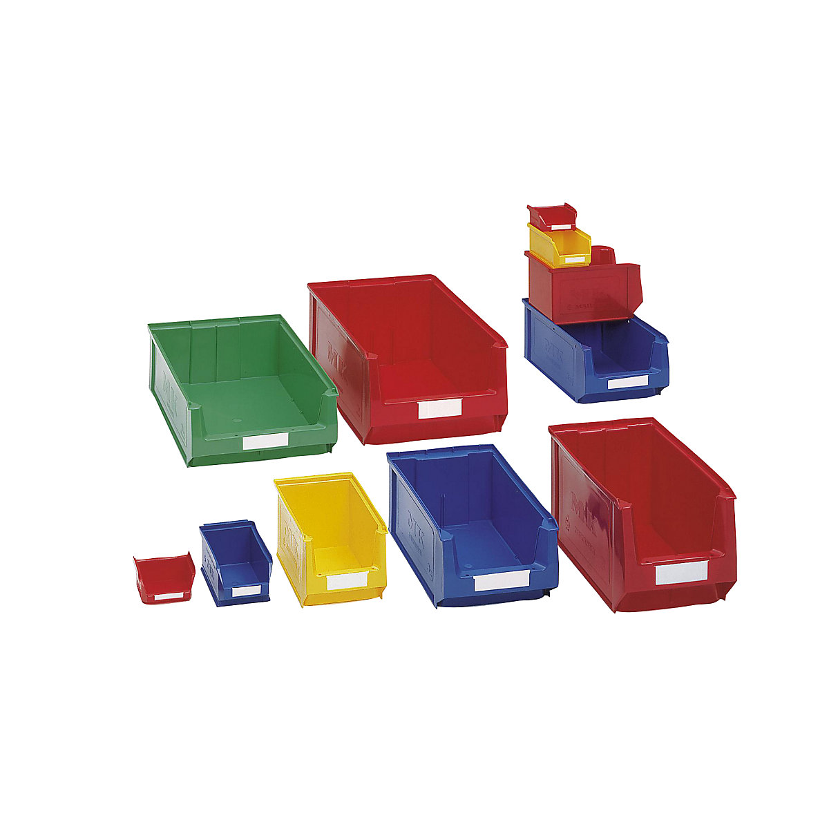 Open fronted storage bin made of polyethylene – mauser (Product illustration 2)-1