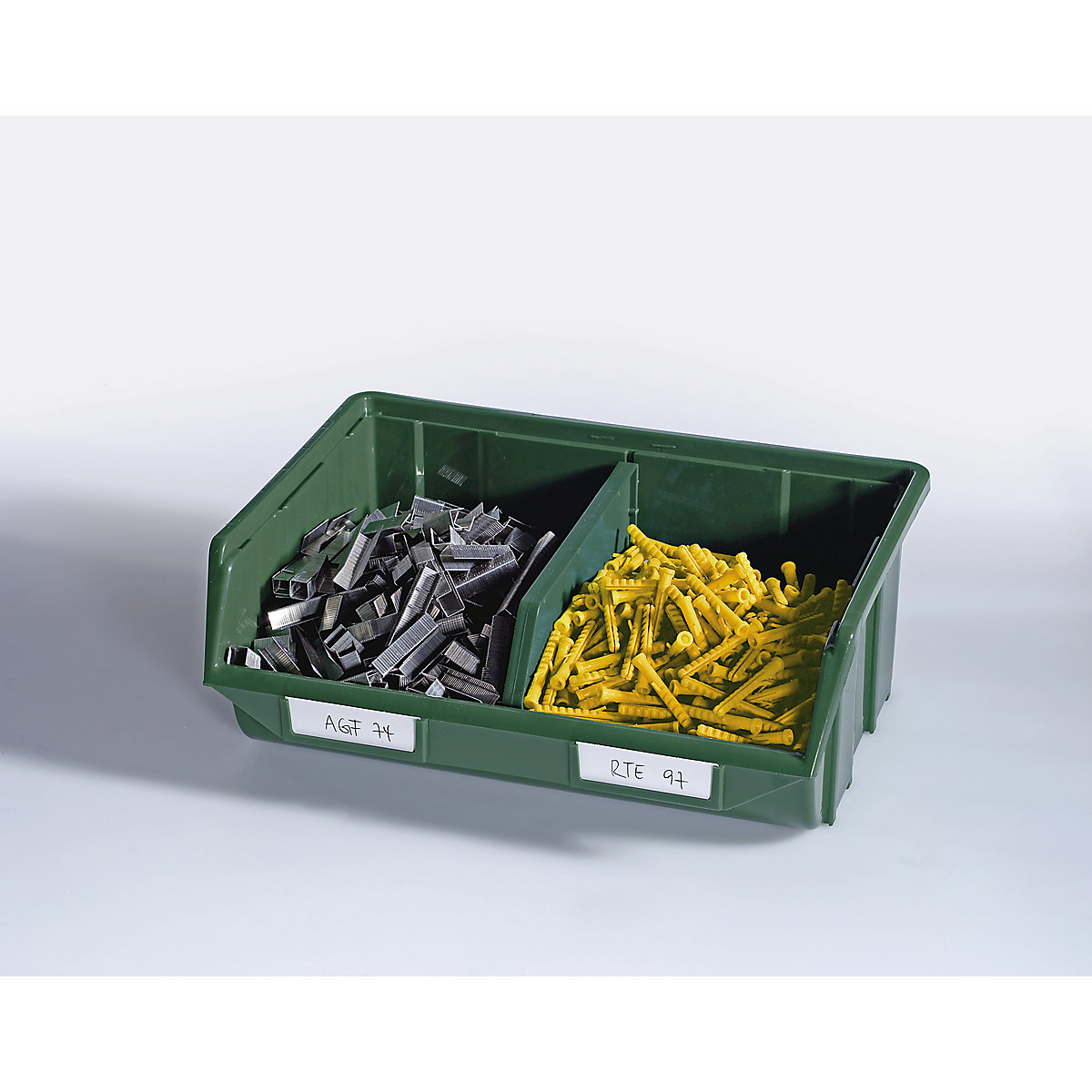 Open fronted storage bin made of polypropylene (Product illustration 3)-2