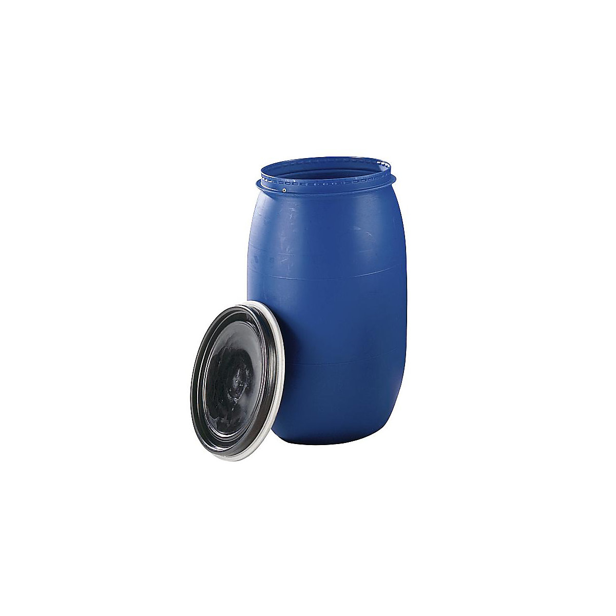 Lidded drum with UN-X hazardous goods approval, capacity 120 l, 1+ items-0