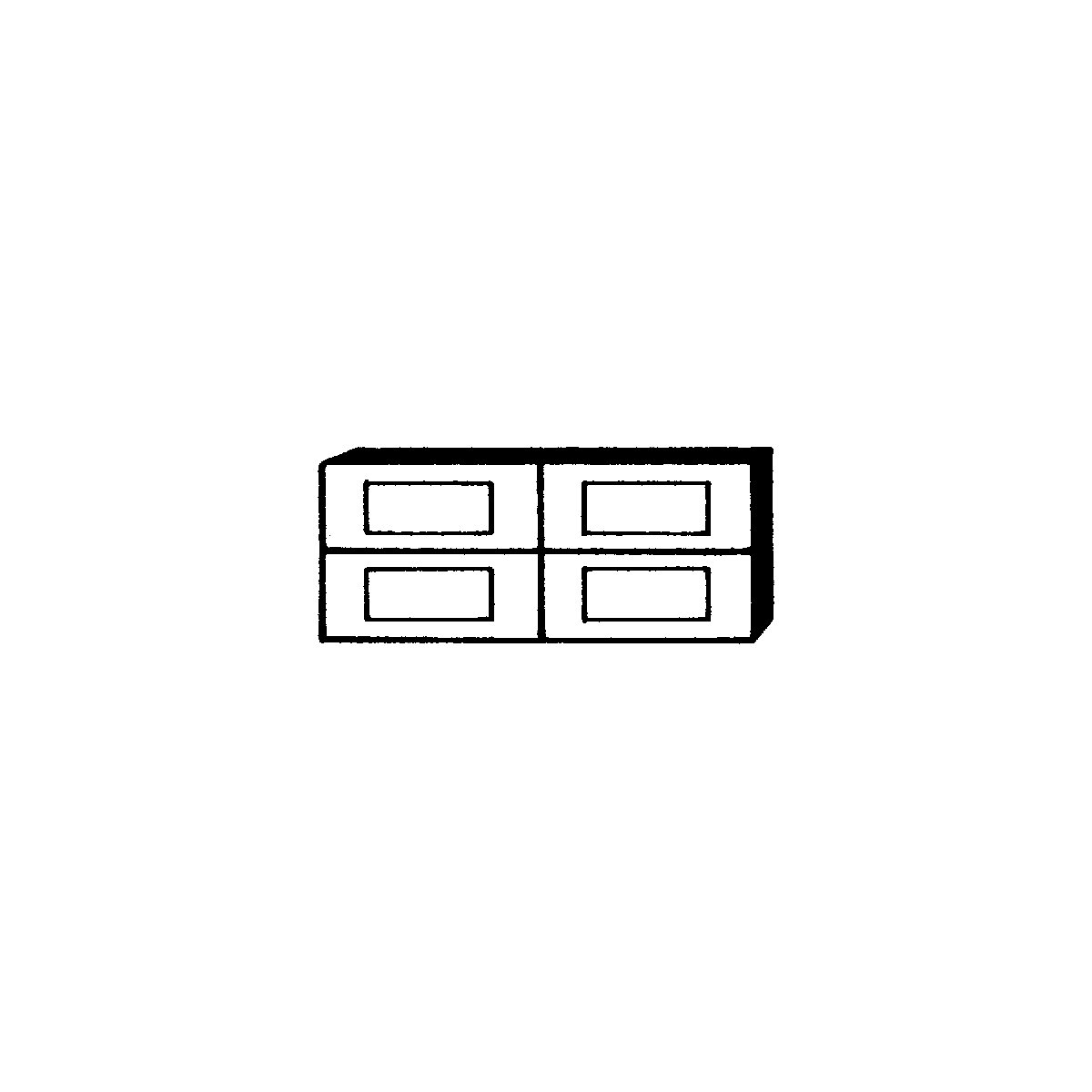 Polystyrene drawer cabinet (Product illustration 4)-3