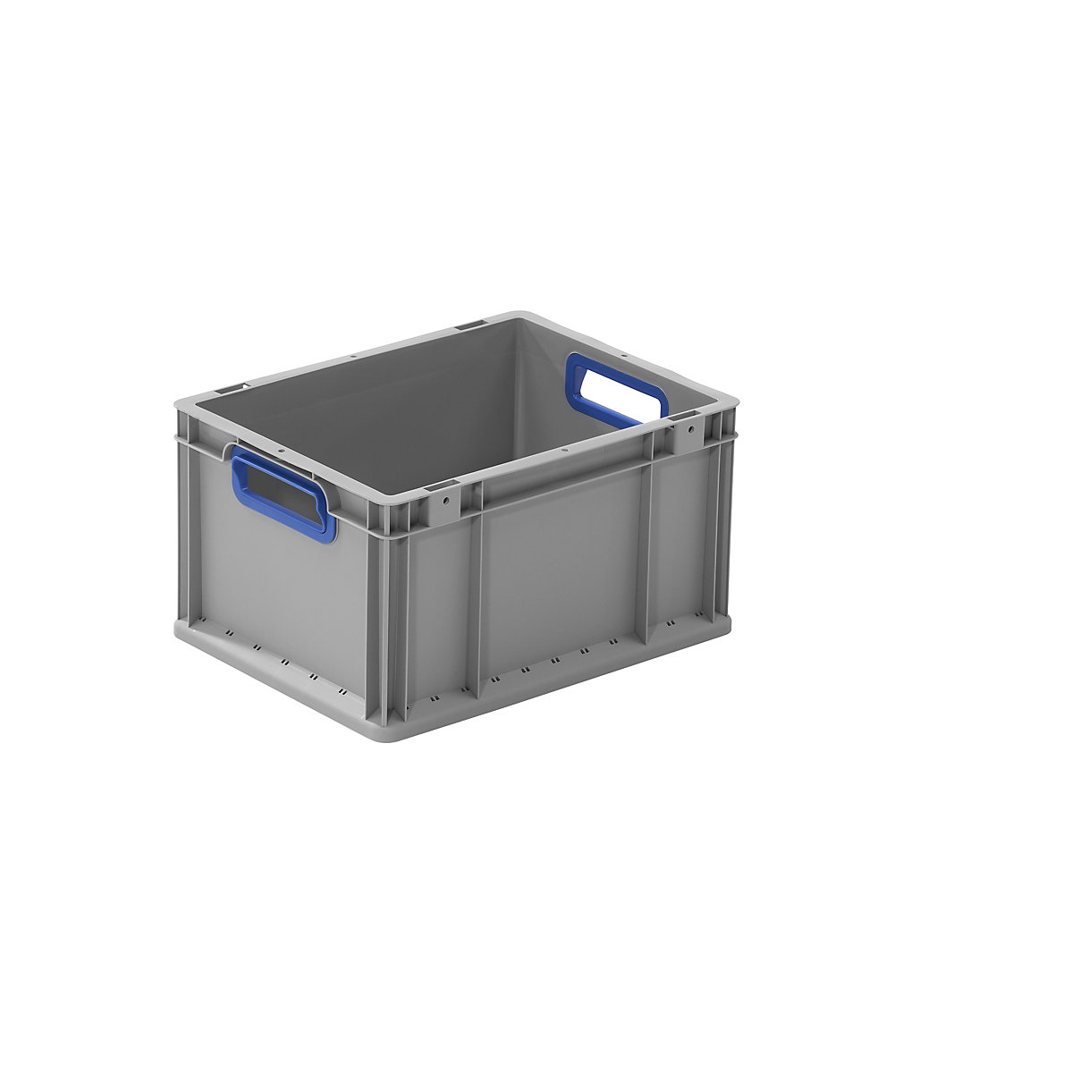 Heavy duty Euro size container, capacity 20.7 l, pack of 4, handle colour blue-0