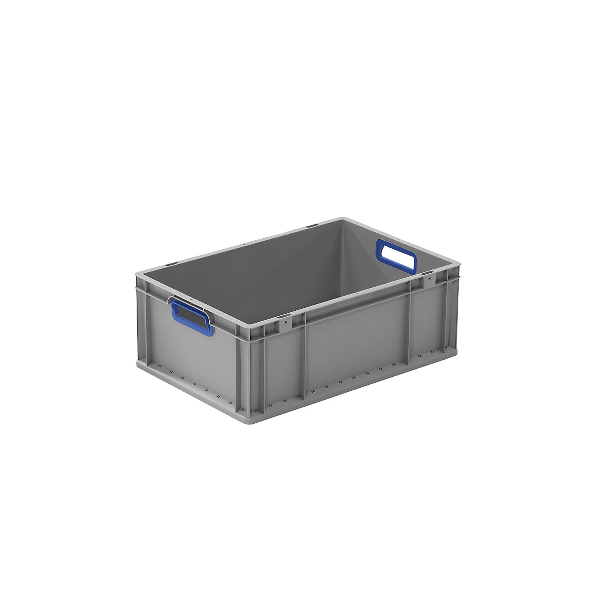 Heavy duty Euro size container, capacity 44.3 l, pack of 4, handle colour blue-0