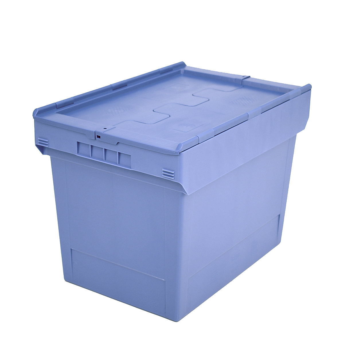 Reusable stacking container with folding lid - BITO