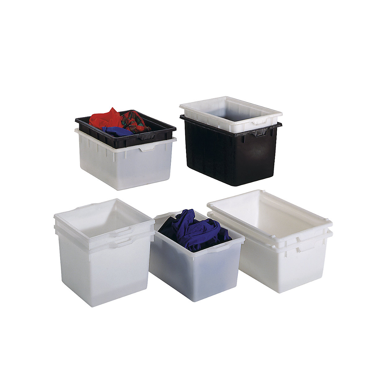 Stacking container made of polyethylene, conical design (Product illustration 2)-1