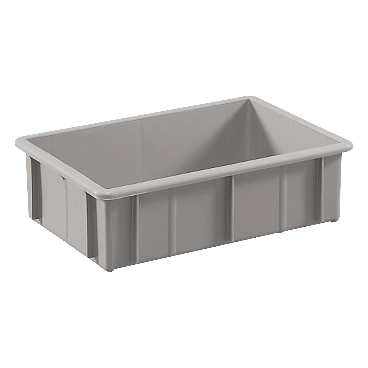 Stacking container made of polyethylene, with reinforcement ribs – mauser