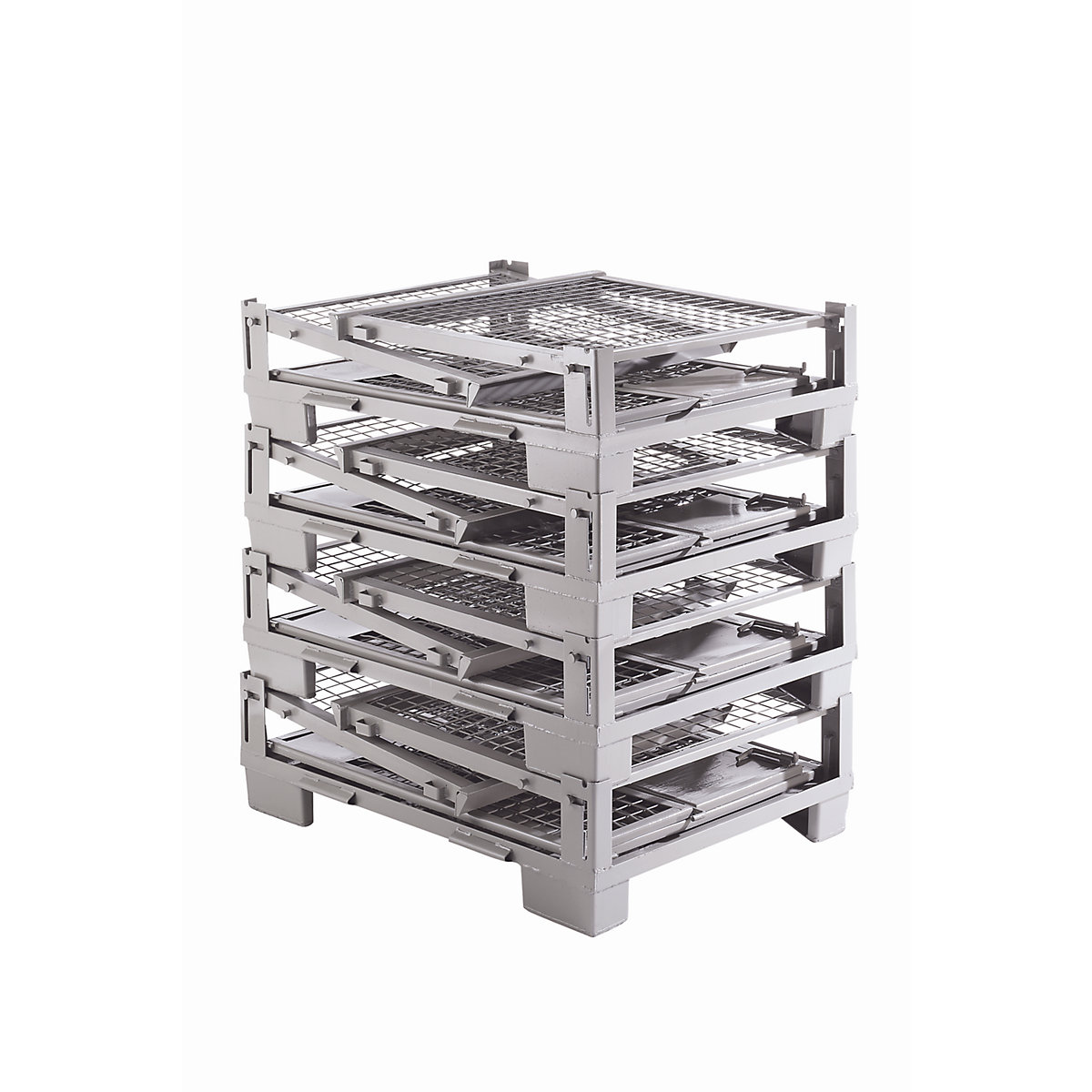 Collapsible stacking box, LxWxH 1200 x 800 x 970 mm (Product illustration 3)-2