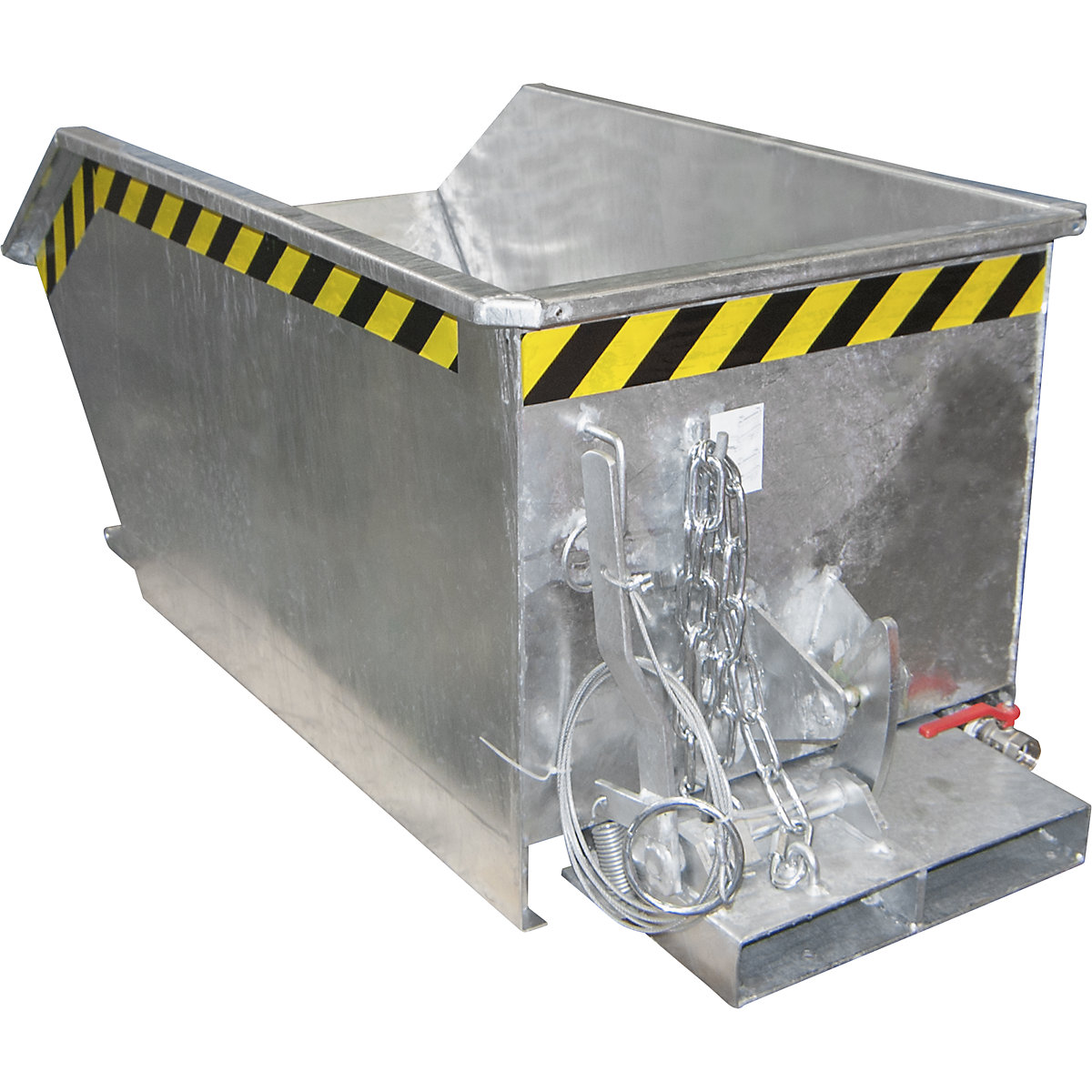 GU-E skip for metal swarf – eurokraft pro, capacity 0.3 m³, hot dip galvanised-0