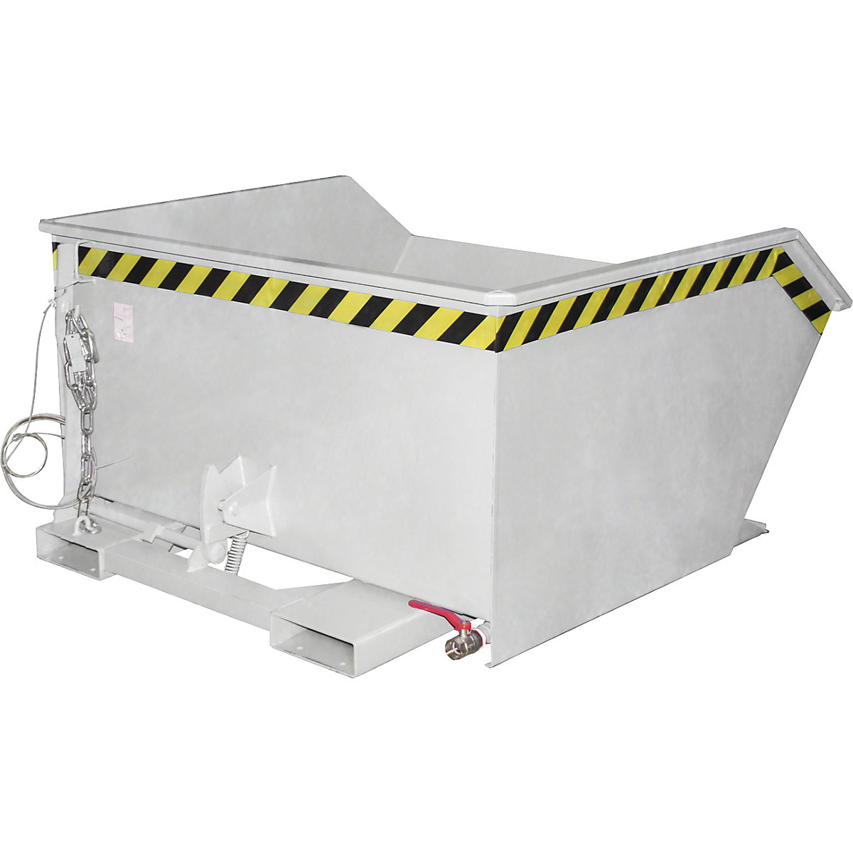 GU-E skip for metal swarf – eurokraft pro, capacity 0.75 m³, hot dip galvanised-0