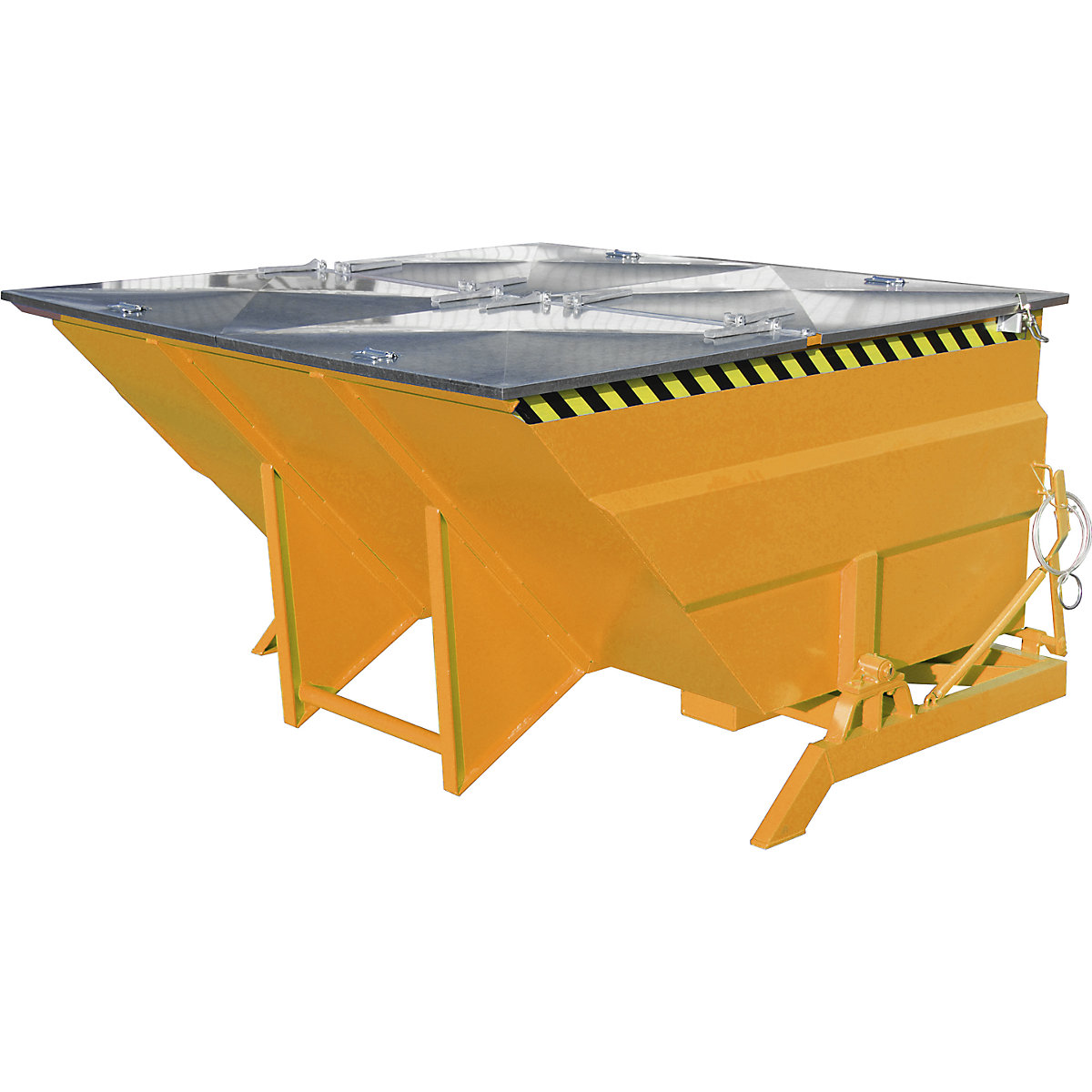 XXL tilting skip with positioning aid – eurokraft pro (Product illustration 2)-1