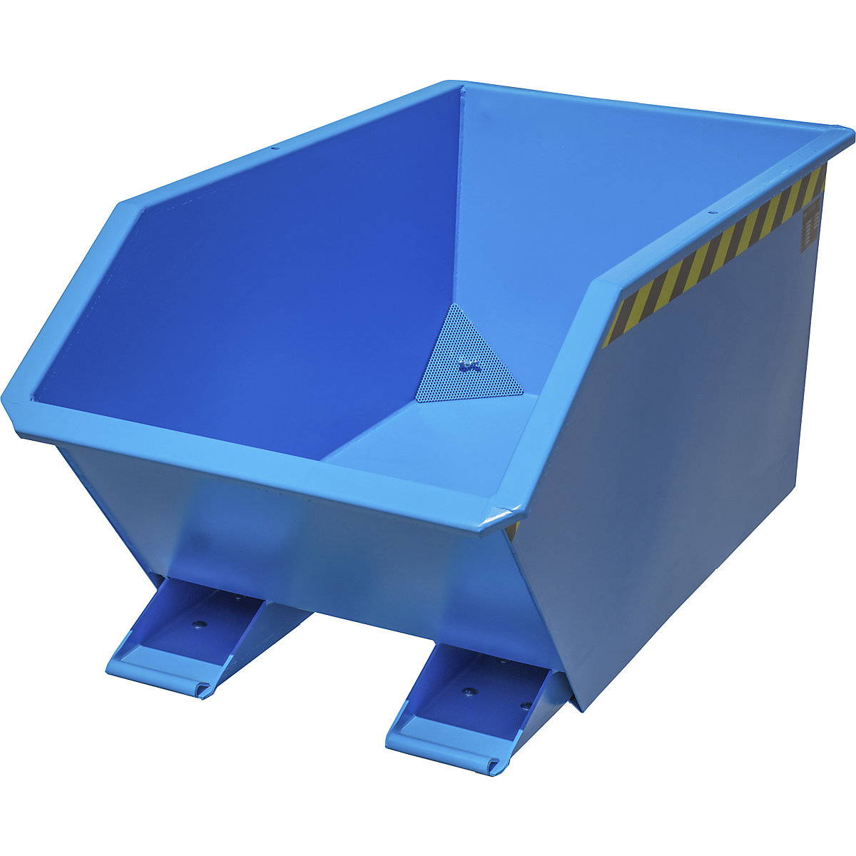 GU-E skip for metal swarf – eurokraft pro, capacity 0.3 m³, gentian blue-1