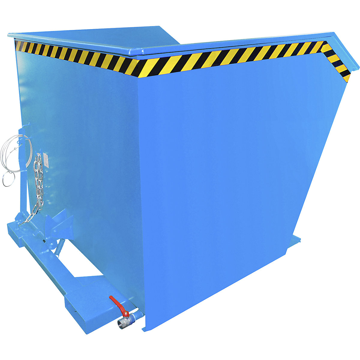 SGU skip for metal swarf – eurokraft pro, capacity 2 m³, gentian blue-3