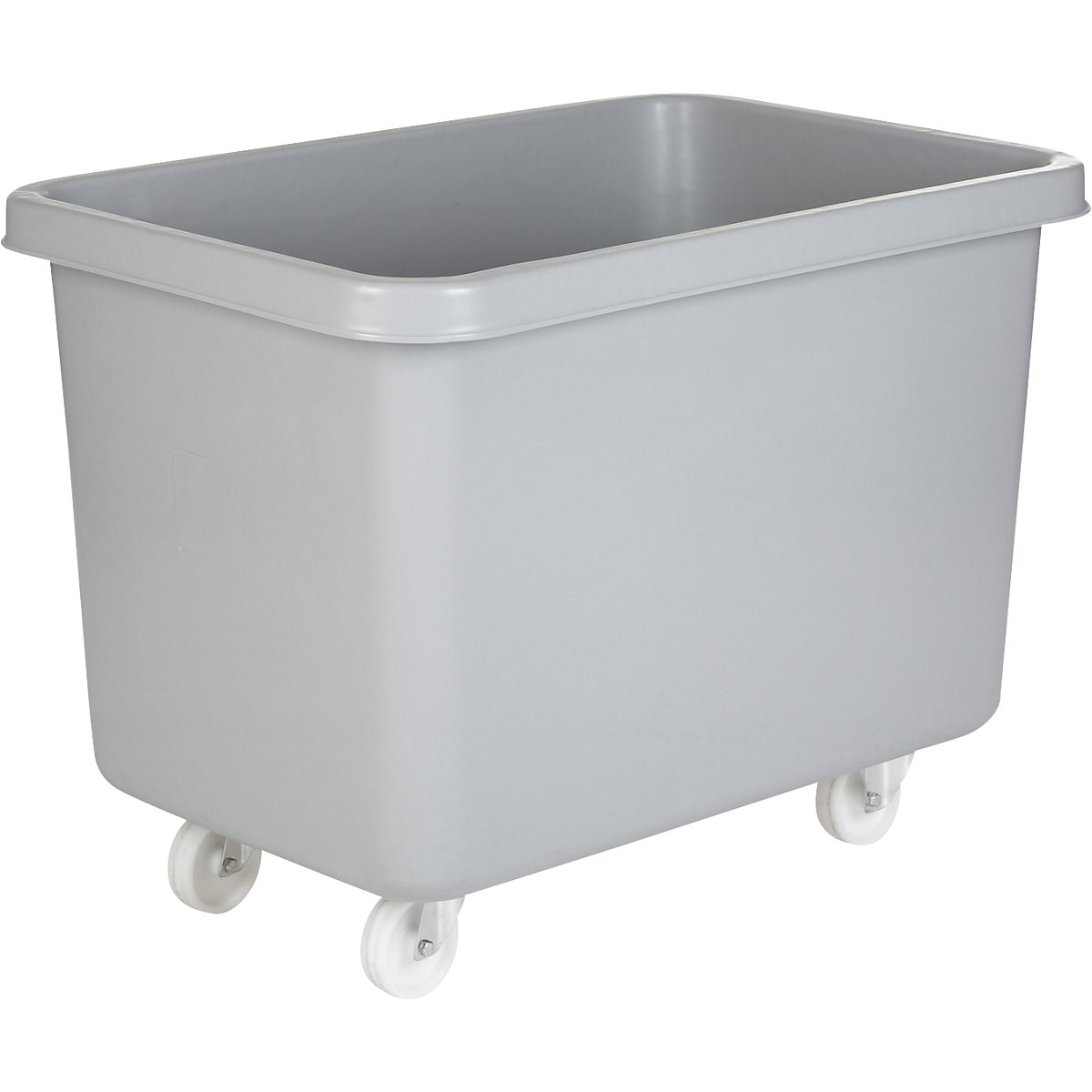 Mobile square polyethylene containers, capacity 227 l, grey-0