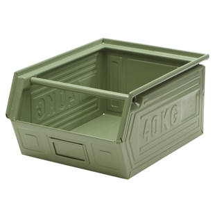 storage fronted open stackable bin sheet steel pallets bins containers