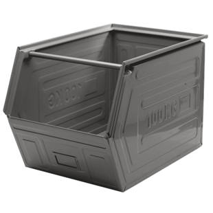 open storage fronted stackable steel bins bin sheet pallets containers