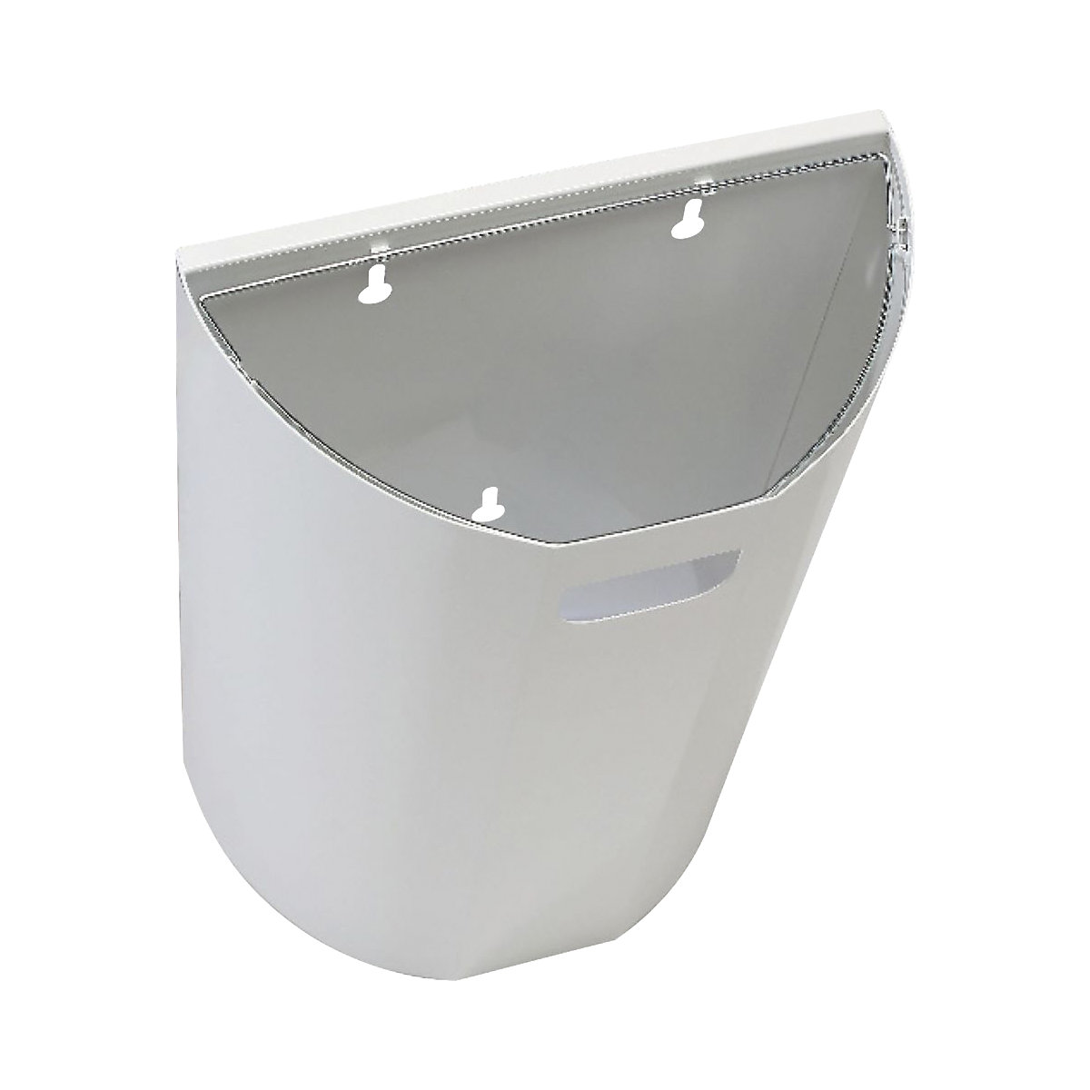 Zidni spremnik za otpad, poluokrugli – Probbax (Prikaz proizvoda 4)-3
