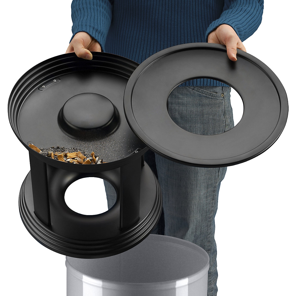 Cendriers-poubelles de sécurité ProfiLine Safe Plus XL – Hailo (Illustration du produit 2)-1