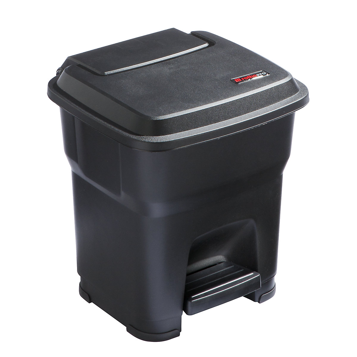 Poubelle à pédale HERA – rothopro, capacité 35 l, l x h x p 390 x 440 x 390 mm, noir-0