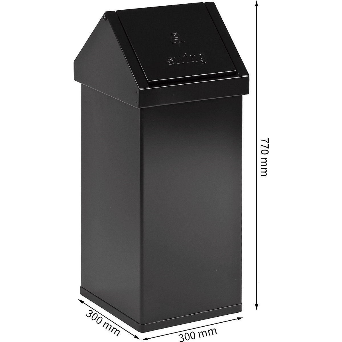 Poubelle, aluminium (Illustration du produit 2)-1