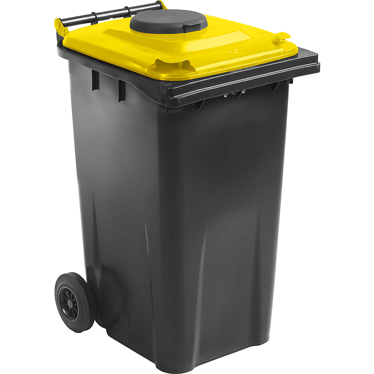 Poubelle DIN EN 840 avec orifice de dépôt, 240 l
