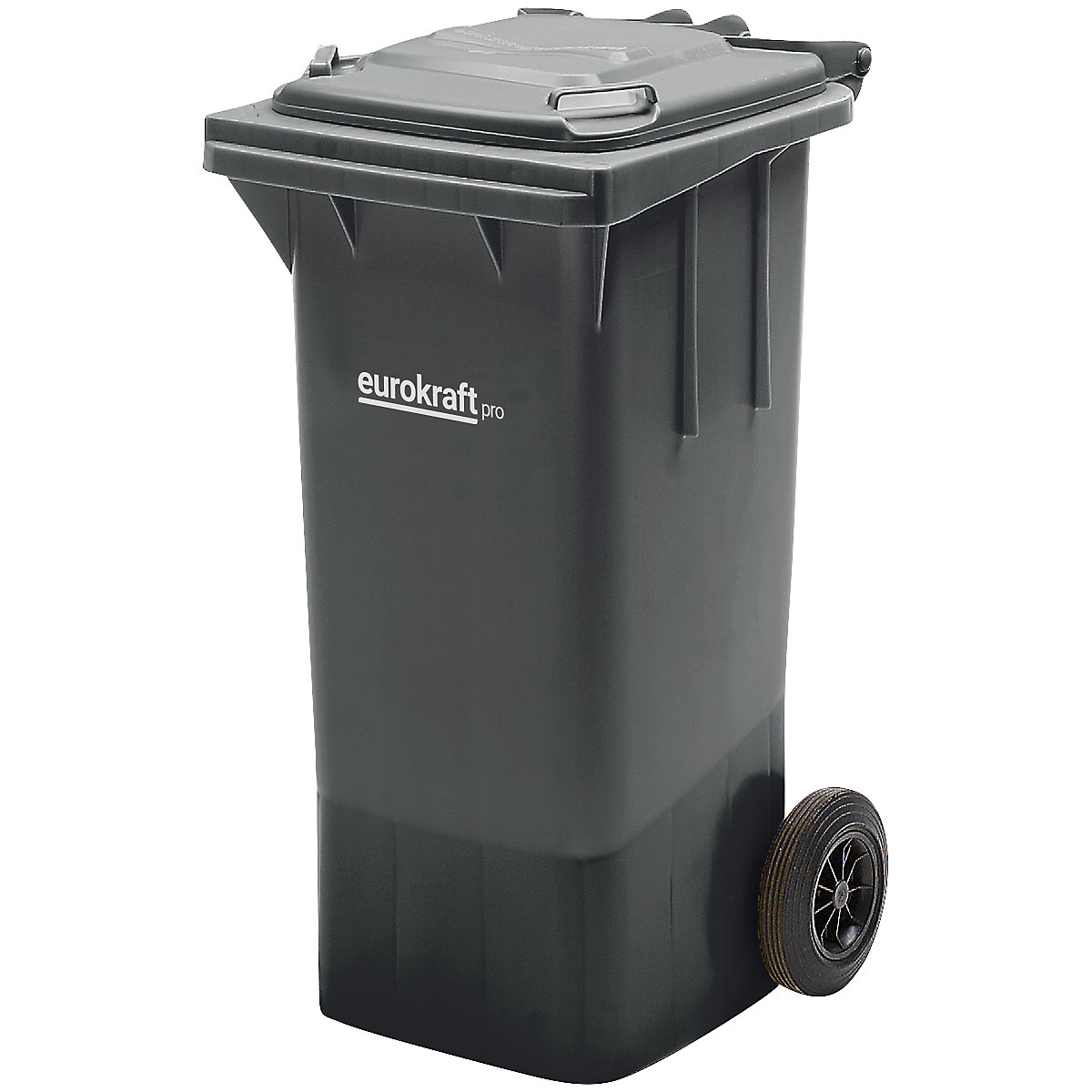 Poubelle en plastique conforme DIN EN 840 – eurokraft pro, capacité 120 l, l x h x p 505 x 1005 x 555 mm, anthracite-0