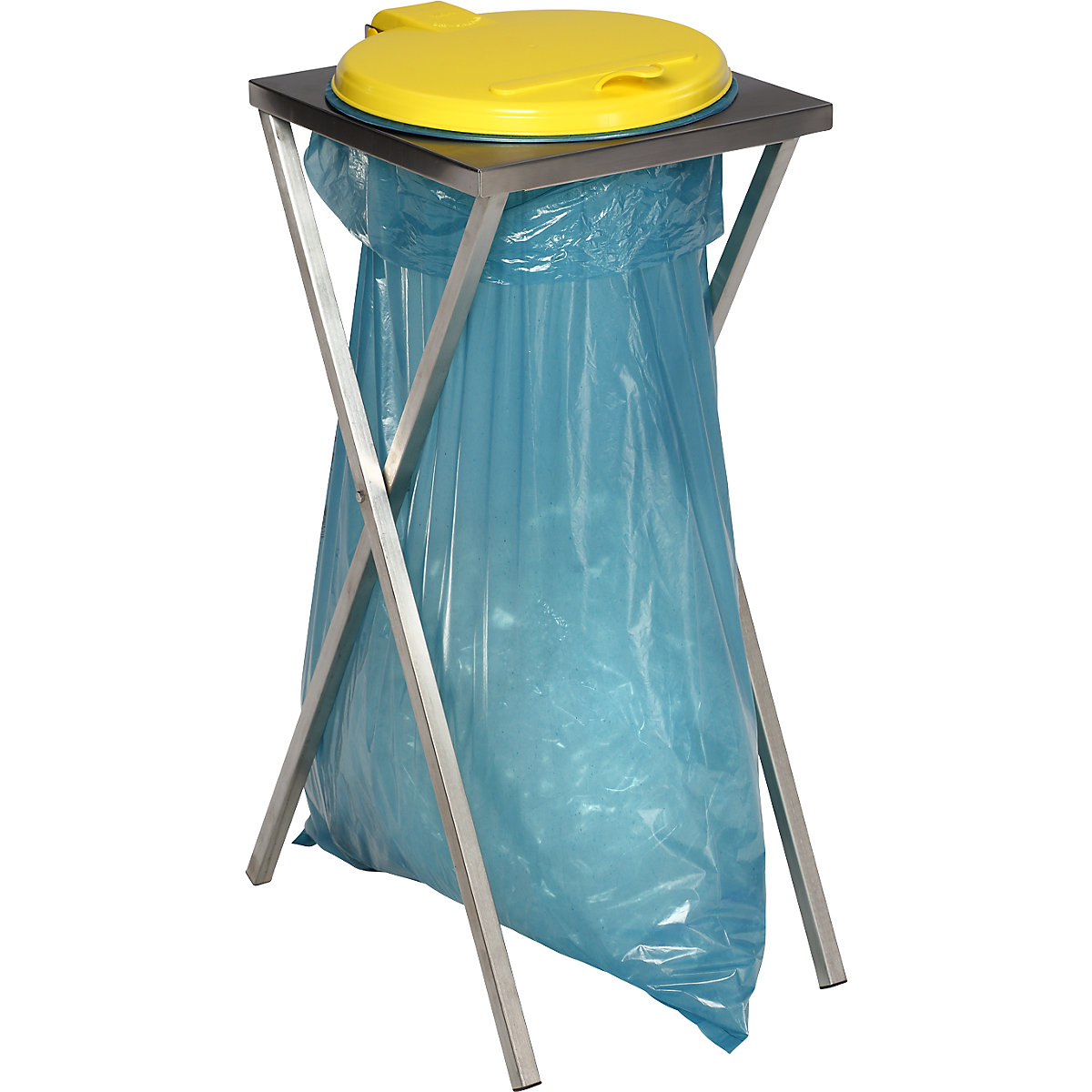 Support sac-poubelle hygiénique, en inox – VAR (Illustration du produit 2)-1