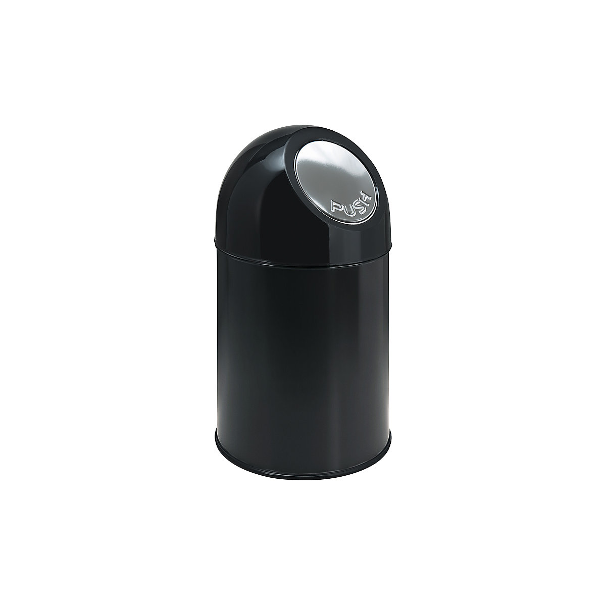 Pojemnik na odpady typu Push, stal, poj. 30 l, czarny-0