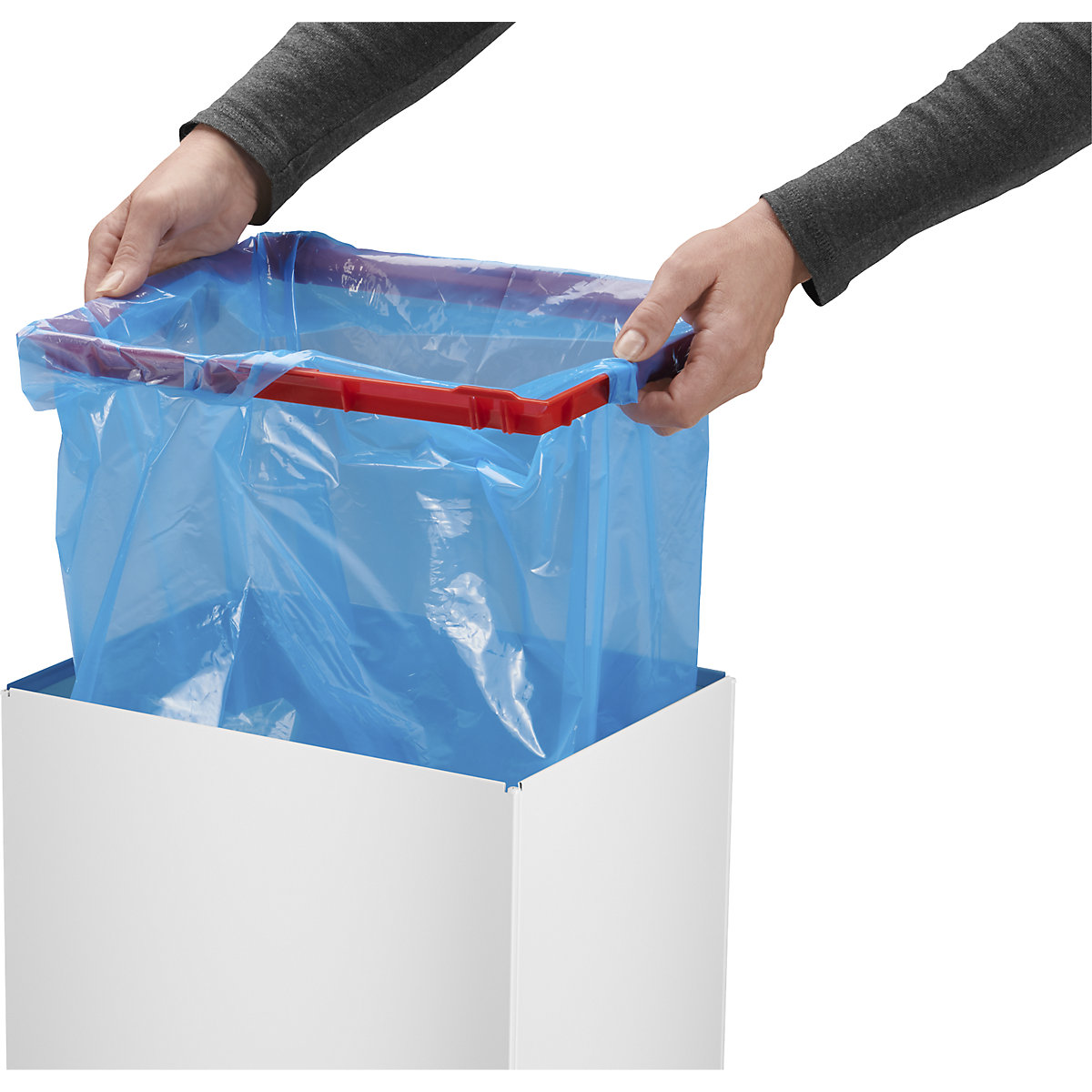 Pojemnik na odpady z pokrywą uchylną BIG-BOX SWING – Hailo (Zdjęcie produktu 5)-4