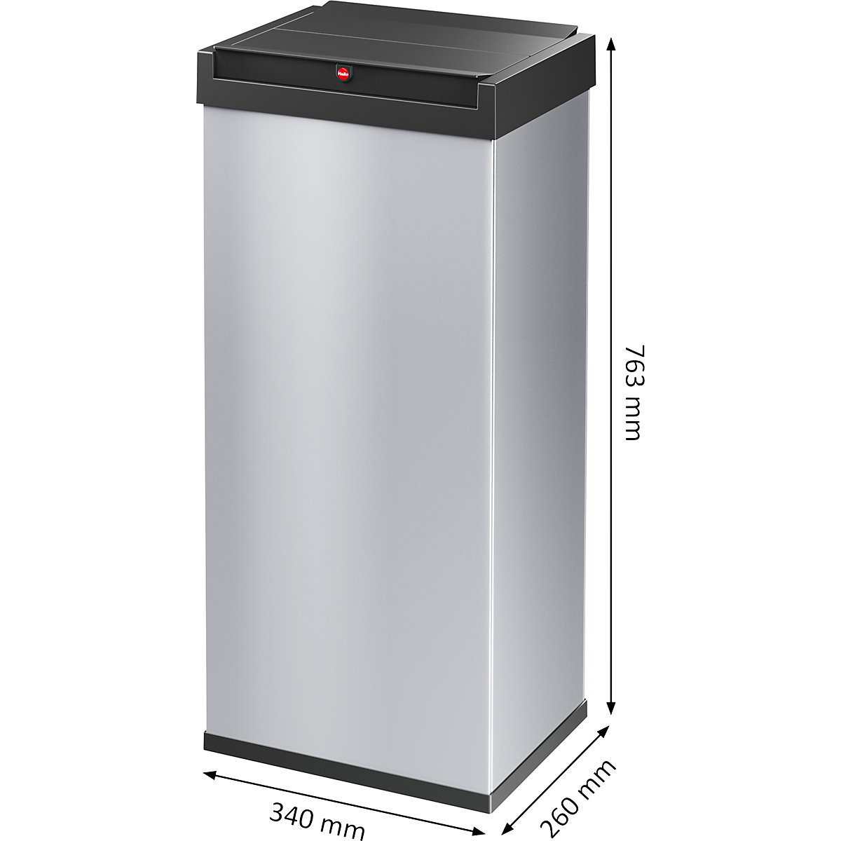 Pojemnik na odpady z pokrywą uchylną BIG-BOX SWING – Hailo (Zdjęcie produktu 9)-8