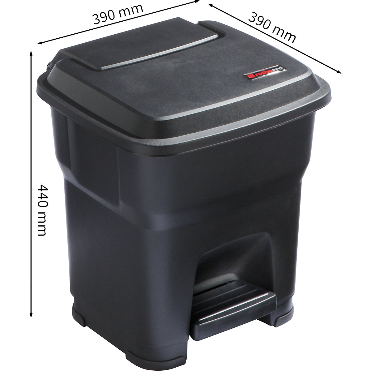 Pojemnik otwierany pedałem HERA – rothopro (Zdjęcie produktu 4)-3