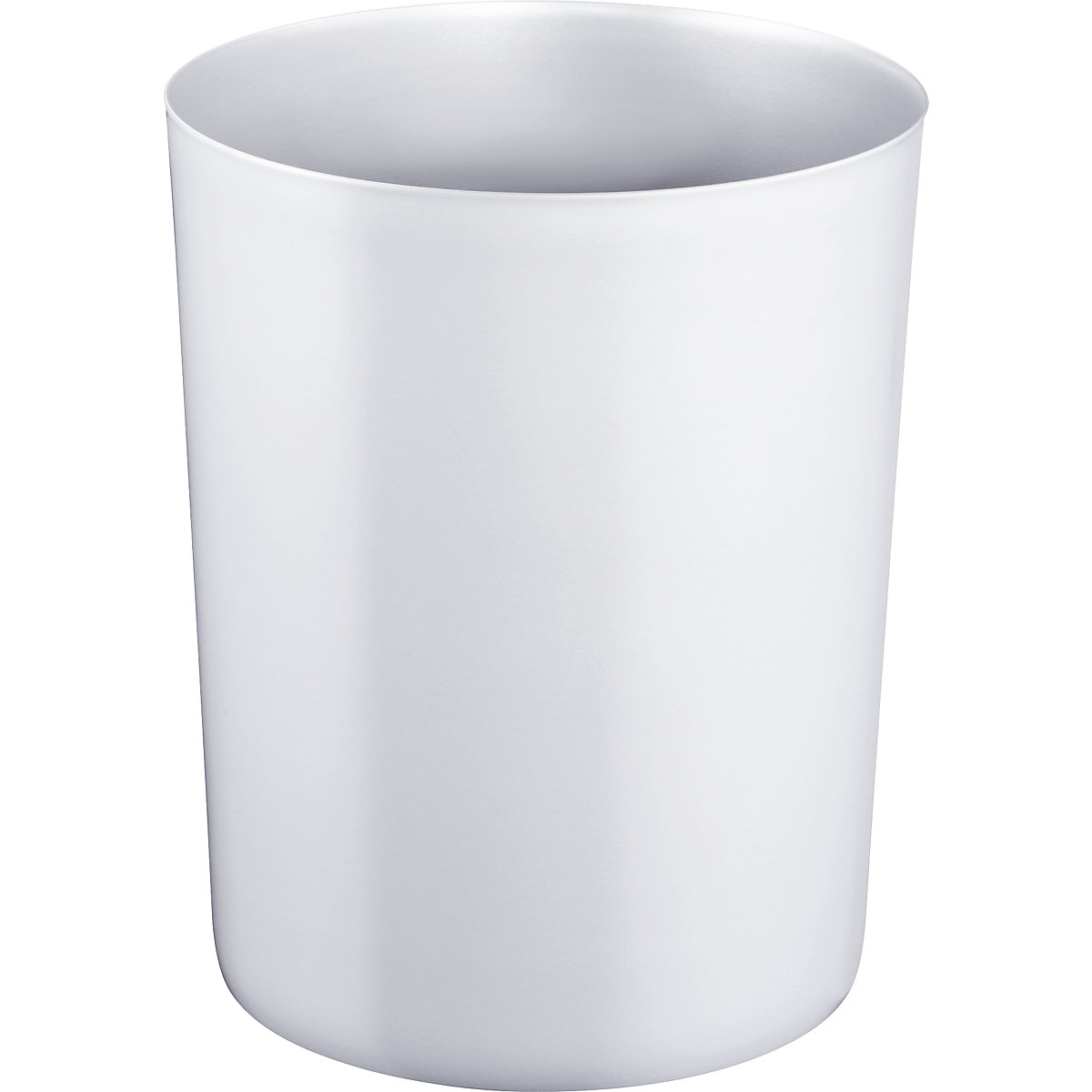 Bezpieczny kosz na papier z wkładem aluminiowym – ZWINGO, poj. 13 l, Ø 245 mm, jasnoszary-0