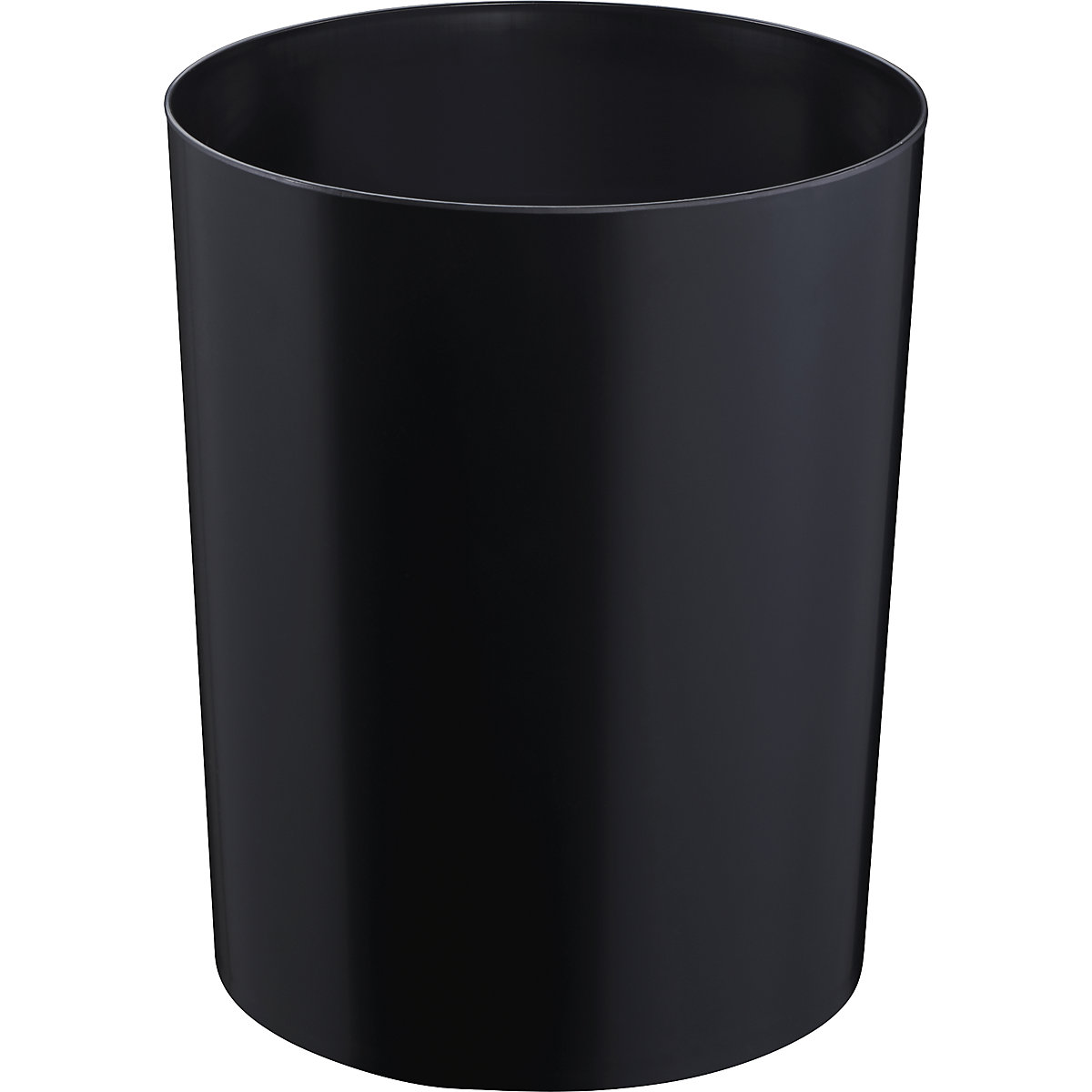 Bezpieczny kosz na papier z wkładem aluminiowym – ZWINGO, poj. 20 l, Ø 280 mm, czarny-0