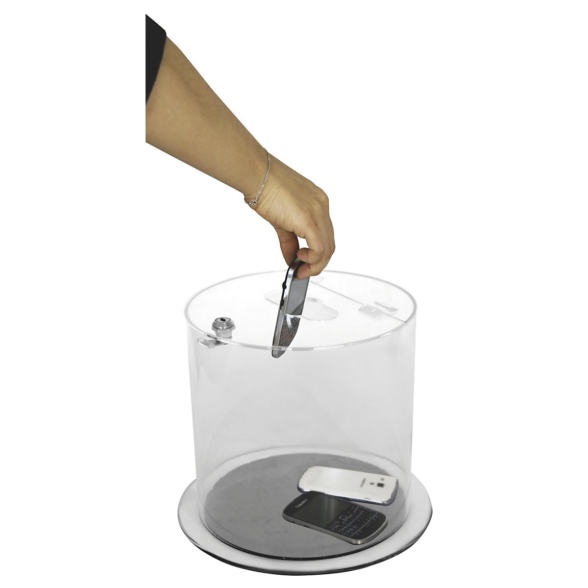 Pojemnik do zbiórki rękawiczek, masek lub baterii (Zdjęcie produktu 3)-2
