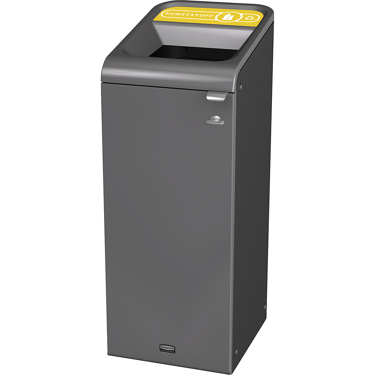 Pojemnik na surowce wtórne Configure™ – Rubbermaid, stal ocynkowana, poj. 87 l, żółty-0