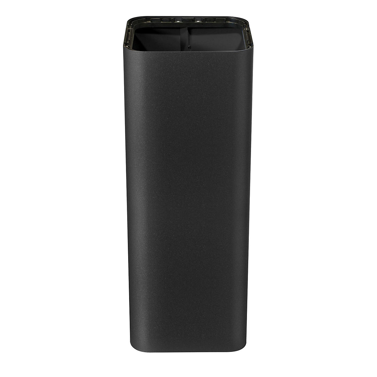 Pojemnik na surowce wtórne PURE, wys. 800 mm, poj. 60 l, czarny-0