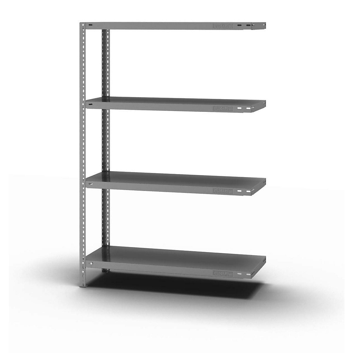 Regał skręcany, konstrukcja lekka, ocynkowany – eurokraft pro, wys. regału 1500 mm, szer. półki 1000 mm, gł. 400 mm, regał dodatkowy-0
