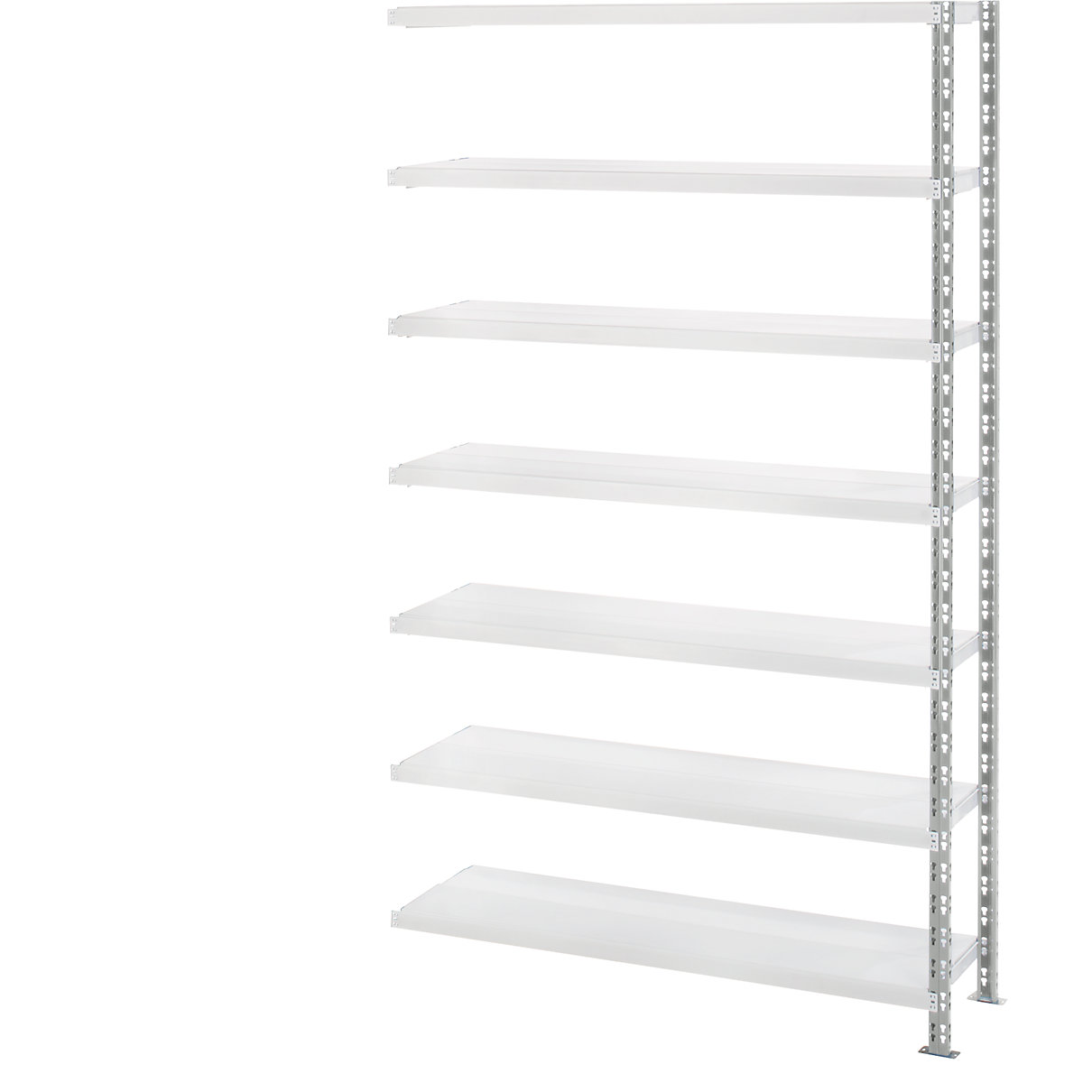 Regał wtykowy o dużych rozmiarach z półkami z blachy stalowej, głęb. 400 mm, regał dodatk., wys. x szer. 2522 x 1525 mm-0
