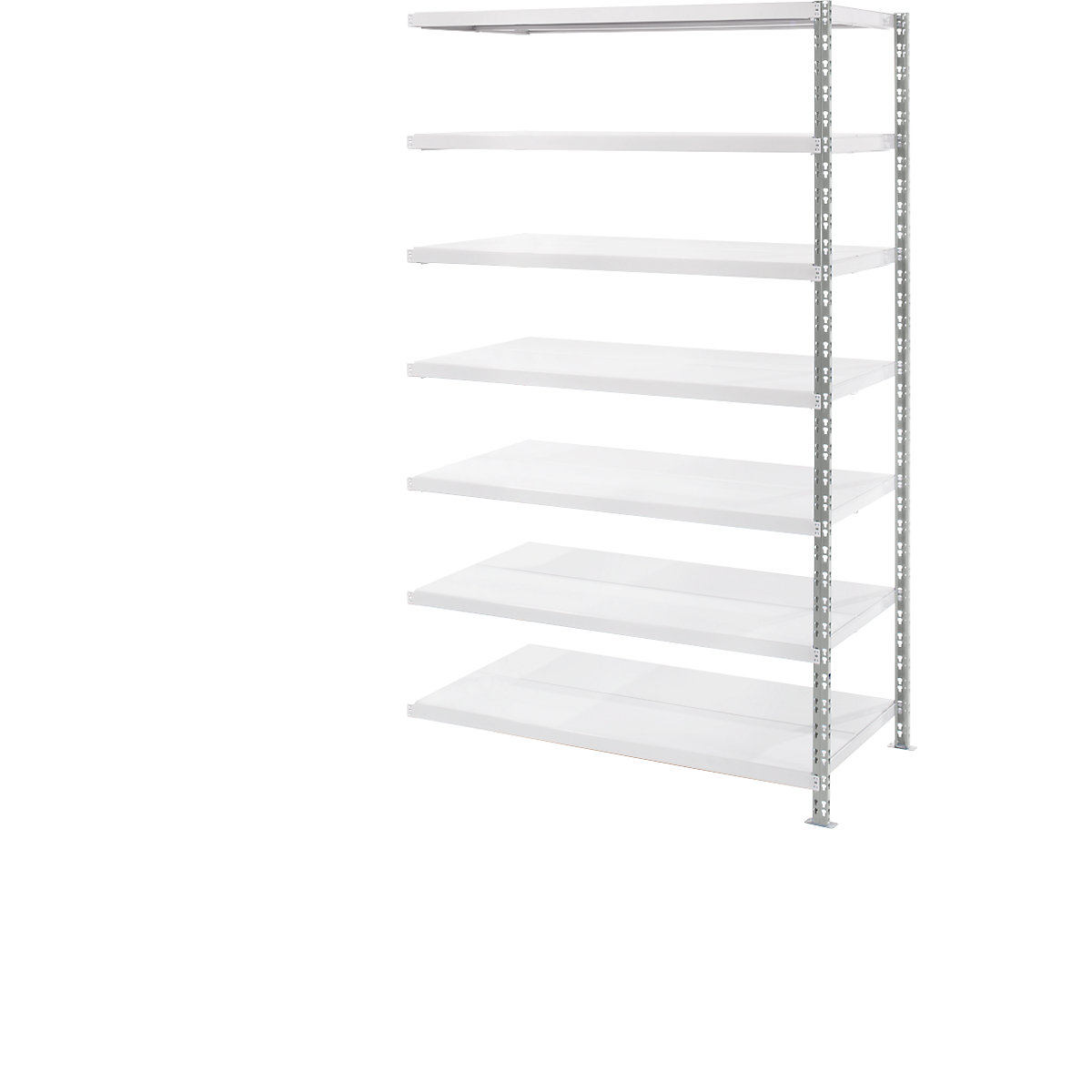 Regał wtykowy o dużych rozmiarach z półkami z blachy stalowej, głęb. 800 mm, regał dodatk., wys. x szer. 2522 x 1525 mm-0